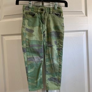 Adorable Crew Cuts (J Crew) Girls Ankle Length  Camo Jeans